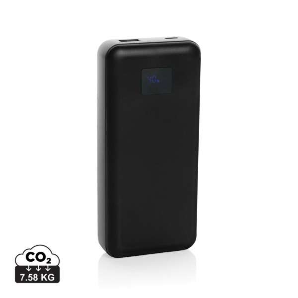 Powerbanka na notebook 20000mAh 65W Gridley z RCS plastu černá