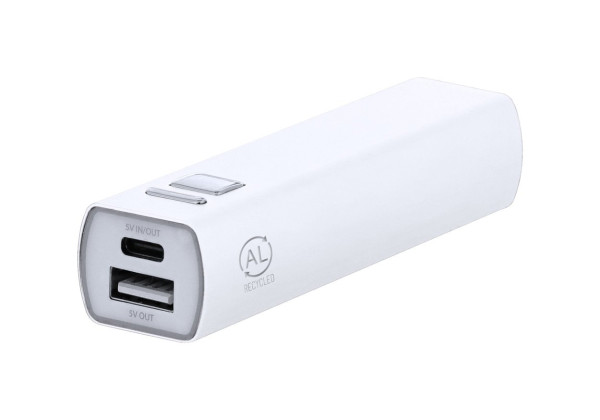 Serdinam power bank bílá