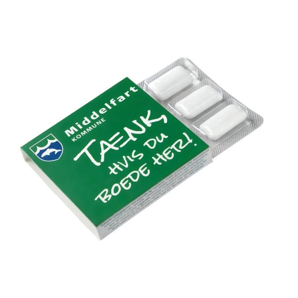 Chewing gum in blister 6 pcs 3000ks