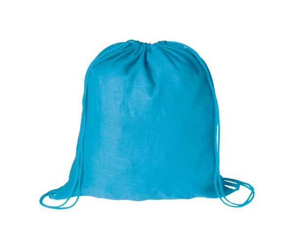 drawstring bag světle modrá
