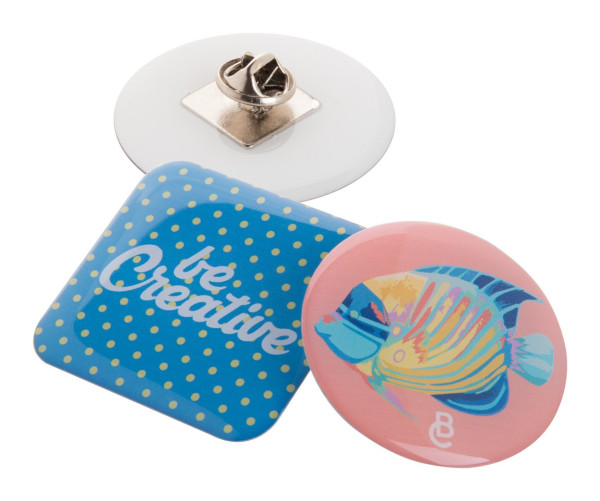 custom made badge bílá