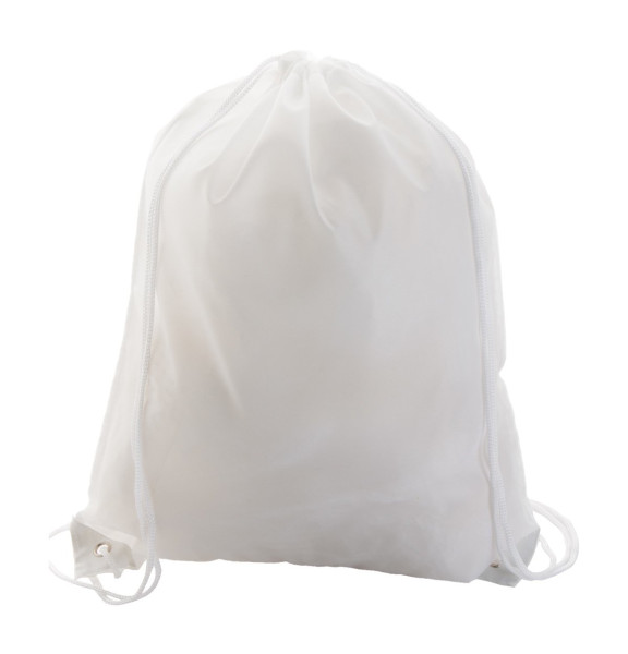 drawstring bag bílá