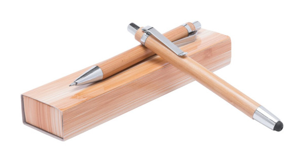 bamboo pen set přírodní