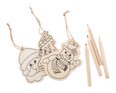colouring Christmas tree ornaments