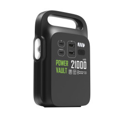 Přenosná nabíjecí stanice Power Vault 21000mAh z RCS RPET černá