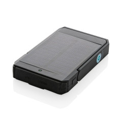 Solární bezdrát. powerbanka Skywave 5000mAh 10W z RCS RPET černá