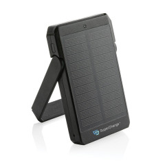 Solární bezdrát. powerbanka Skywave 5000mAh 10W z RCS RPET černá
