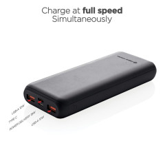 Powerbanka Urban Vitamin Pasadena 20 000 mAh 18W PD černá