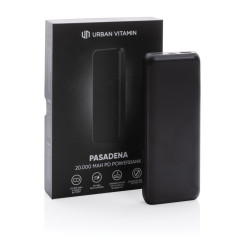 Powerbanka Urban Vitamin Pasadena 20 000 mAh 18W PD černá