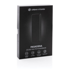 Powerbanka Urban Vitamin Pasadena 20 000 mAh 18W PD černá
