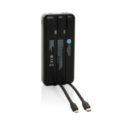Powerbanka na notebook 20000mAh 65W Gridley z RCS plastu černá