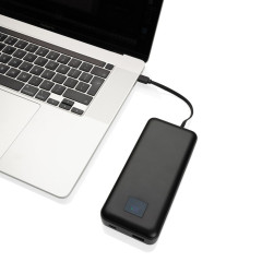 Powerbanka na notebook 20000mAh 65W Gridley z RCS plastu černá