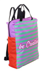 SuboBag Slimback custom RPET laptop backpack bílá