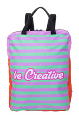 SuboBag Slimback custom RPET laptop backpack bílá