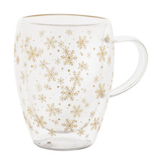 Snostro Christmas glass thermo mug