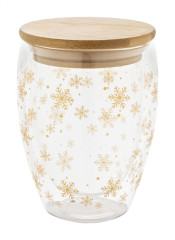 Bostro Christmas glass thermo cup