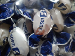 Rolled candies, coloured edges 5 kg