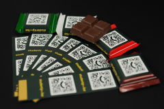 Ritter Sport chocolate with wrapper 504ks