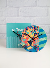 wall clock bílá