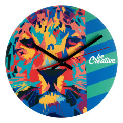 wall clock bílá