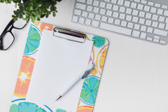 custom made A4 clipboard bílá