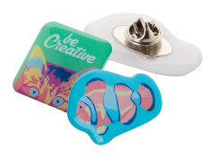 custom made badge bílá