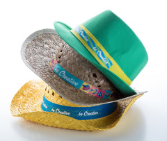 sublimation band for straw hats bílá