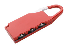 luggage lock červená