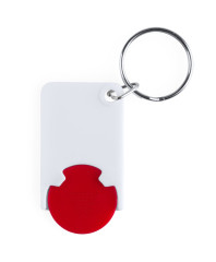 trolley coin keyring oranžová