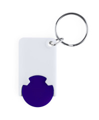 trolley coin keyring oranžová