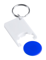trolley coin keyring oranžová