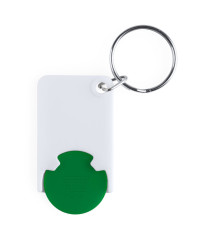 trolley coin keyring oranžová