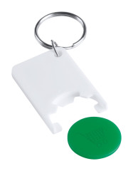 trolley coin keyring oranžová