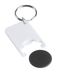 trolley coin keyring oranžová