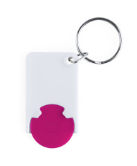 trolley coin keyring oranžová