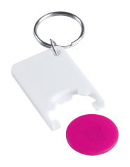 trolley coin keyring oranžová