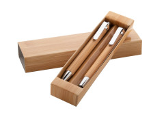 bamboo pen set přírodní