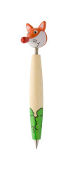 wooden ballpoint pen, rabbit oranžová