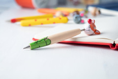 wooden ballpoint pen, rabbit oranžová