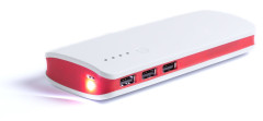 power bank červená