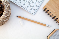 bamboo inkless pen přírodní